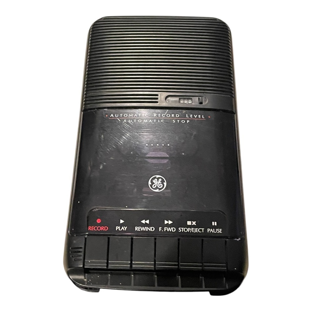 Vintage GE Cassette Recorder 3-5025A Automatic Record Level Automatic Stop